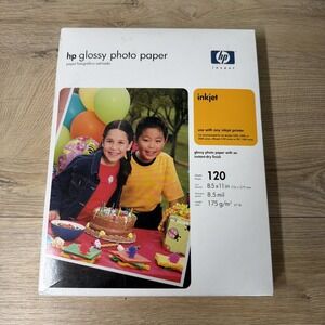 HP Glossy Photo Paper 120 Sheets Inkjet Printing Scrapbook Craft Photography